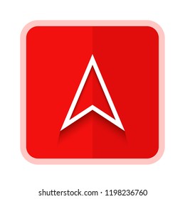 arrow navigation icon. vector illustration