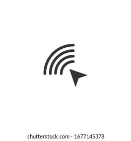 arrow navigator Icon vector sign isolated for graphic and web design. arrow navigator symbol template color editable on white background.