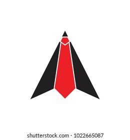 arrow up with necktie symbol logo