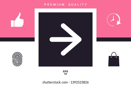 Arrow next icon. Element for your design