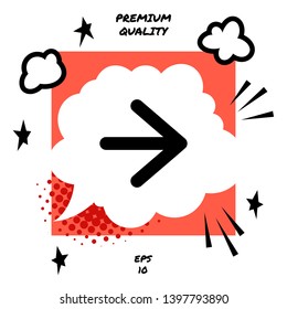 Arrow next icon. Element for your design