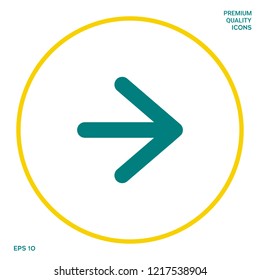 Arrow next icon. Graphic elements for your design
