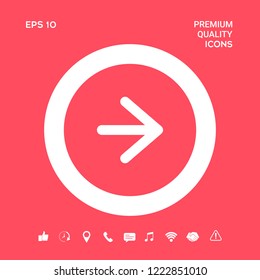 Arrow next icon. Graphic elements for your design