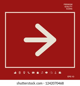 Arrow next icon. Graphic elements for your design