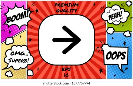 Arrow next icon. Graphic elements for your design