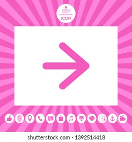 Arrow next icon. Graphic elements for your design