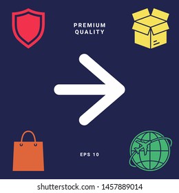 Arrow next icon. Graphic elements for your design