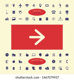 Arrow next icon. Graphic elements for your design