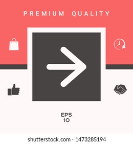 Arrow next icon. Graphic elements for your design
