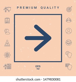 Arrow next icon. Graphic elements for your design