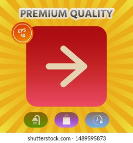 Arrow next icon. Graphic elements for your design