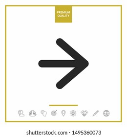 Arrow next icon. Graphic elements for your design