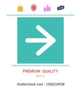 Arrow next icon. Graphic elements for your design