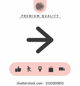 Arrow next icon. Graphic elements for your design