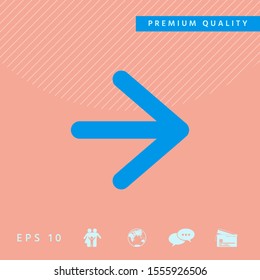 Arrow next icon. Graphic elements for your design