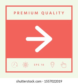 Arrow next icon. Graphic elements for your design