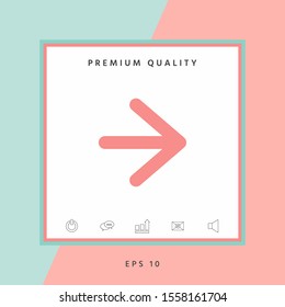 Arrow next icon. Graphic elements for your design