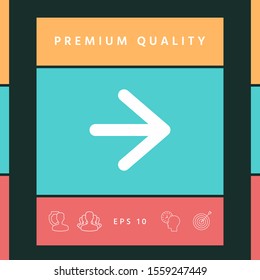 Arrow next icon. Graphic elements for your design