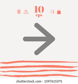 Arrow next icon. Graphic elements for your design