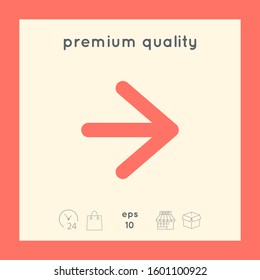 Arrow next icon. Graphic elements for your design