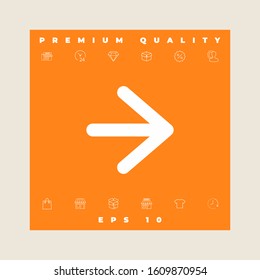 Arrow next icon. Graphic elements for your design