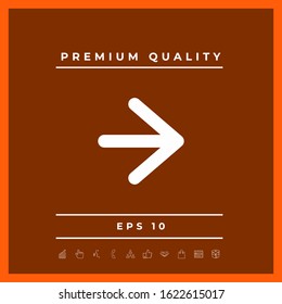Arrow next icon. Graphic elements for your design