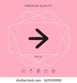 Arrow next icon. Graphic elements for your design