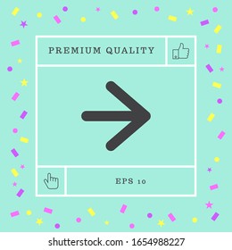 Arrow next icon. Graphic elements for your design