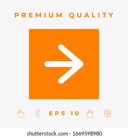 Arrow next icon. Graphic elements for your design