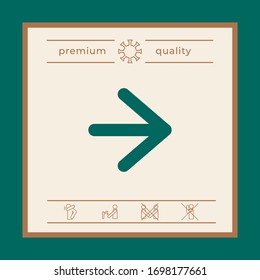 Arrow next icon. Graphic elements for your design