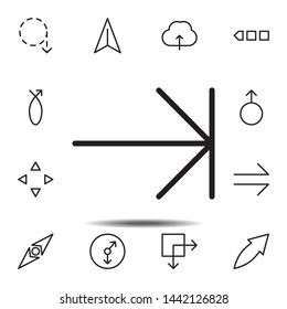 arrow, next icon. Simple thin line, outline vector element of Arrow icons set for UI and UX, website or mobile application