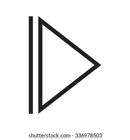 Arrow, next, sign icon vector image. Can also be used for arrows. Suitable for mobile apps, web apps and print media.