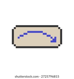 seta próxima assinar pixel art para suas necessidades