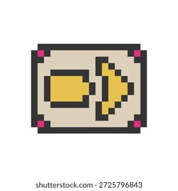 arrow next sign pixel art for your needs
