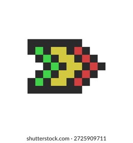seta próxima assinar pixel art para suas necessidades