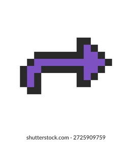 seta próxima assinar pixel art para suas necessidades