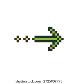 seta próxima assinar pixel art para suas necessidades