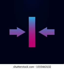 Arrow nolan icon. Simple glyph, flat vector of arrows icons for ui and ux, website or mobile application