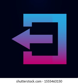 Arrow nolan icon. Simple glyph, flat vector of arrows icons for ui and ux, website or mobile application