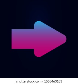 Arrow nolan icon. Simple glyph, flat vector of arrows icons for ui and ux, website or mobile application