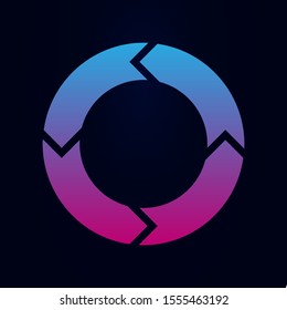 Arrow nolan icon. Simple glyph, flat vector of arrows icons for ui and ux, website or mobile application