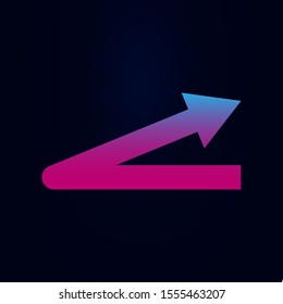 Arrow nolan icon. Simple glyph, flat vector of arrows icons for ui and ux, website or mobile application