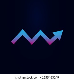 Arrow nolan icon. Simple glyph, flat vector of arrows icons for ui and ux, website or mobile application