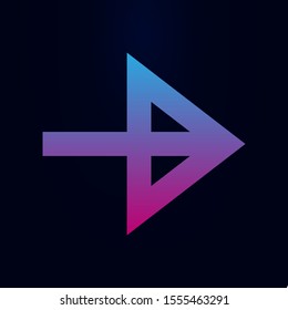 Arrow nolan icon. Simple glyph, flat vector of arrows icons for ui and ux, website or mobile application