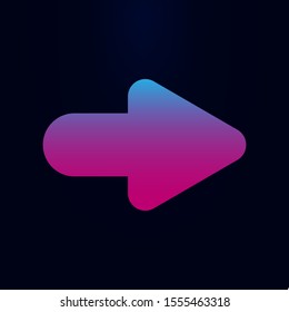 Arrow nolan icon. Simple glyph, flat vector of arrows icons for ui and ux, website or mobile application