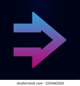 Arrow nolan icon. Simple glyph, flat vector of arrows icons for ui and ux, website or mobile application