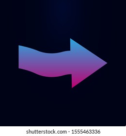 Arrow nolan icon. Simple glyph, flat vector of arrows icons for ui and ux, website or mobile application