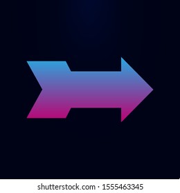 Arrow nolan icon. Simple glyph, flat vector of arrows icons for ui and ux, website or mobile application