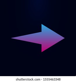 Arrow nolan icon. Simple glyph, flat vector of arrows icons for ui and ux, website or mobile application