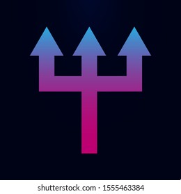 Arrow nolan icon. Simple glyph, flat vector of arrows icons for ui and ux, website or mobile application